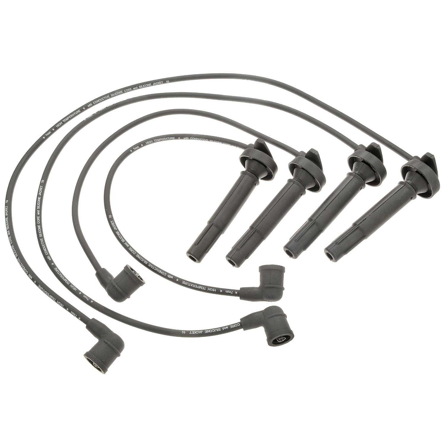 Front View of Spark Plug Wire Set STANDARD 27590