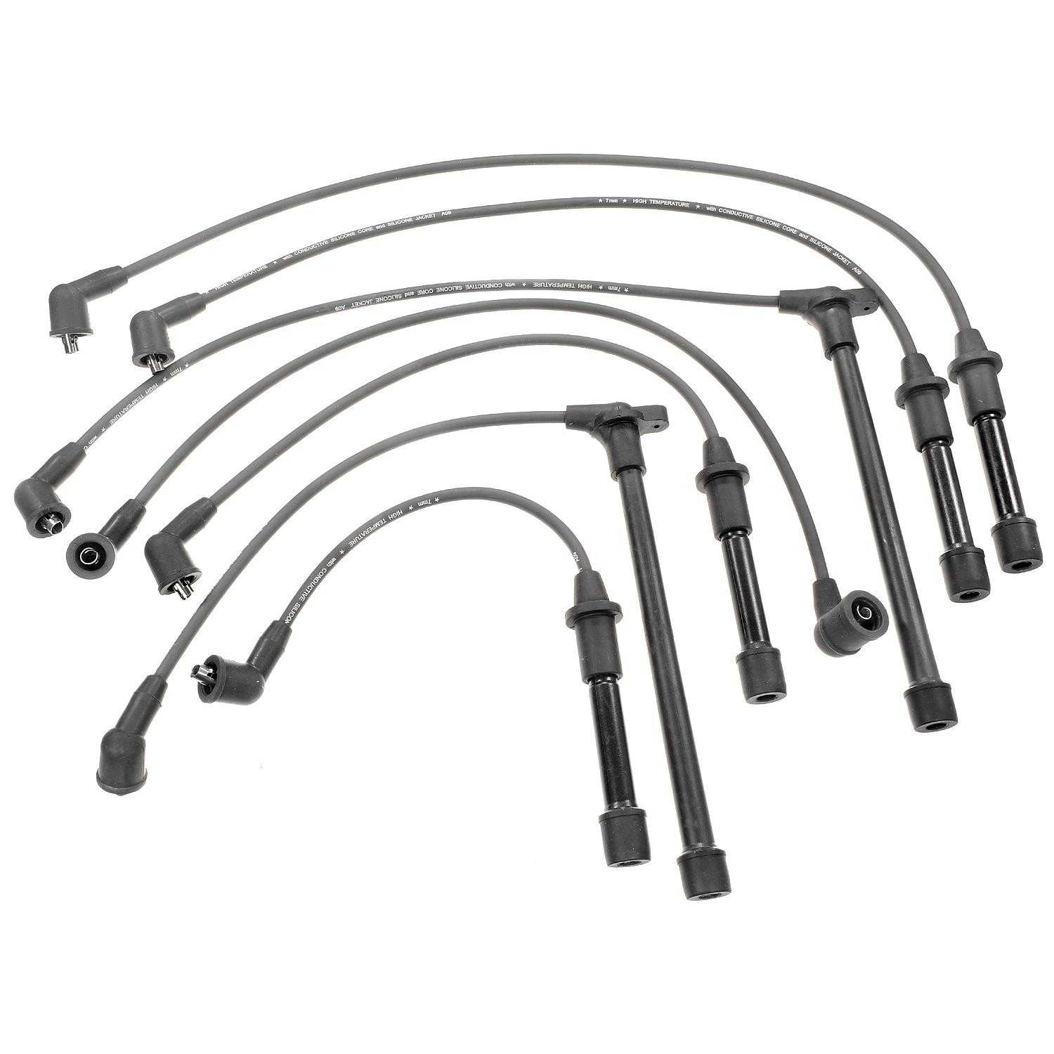 Front View of Spark Plug Wire Set STANDARD 27663