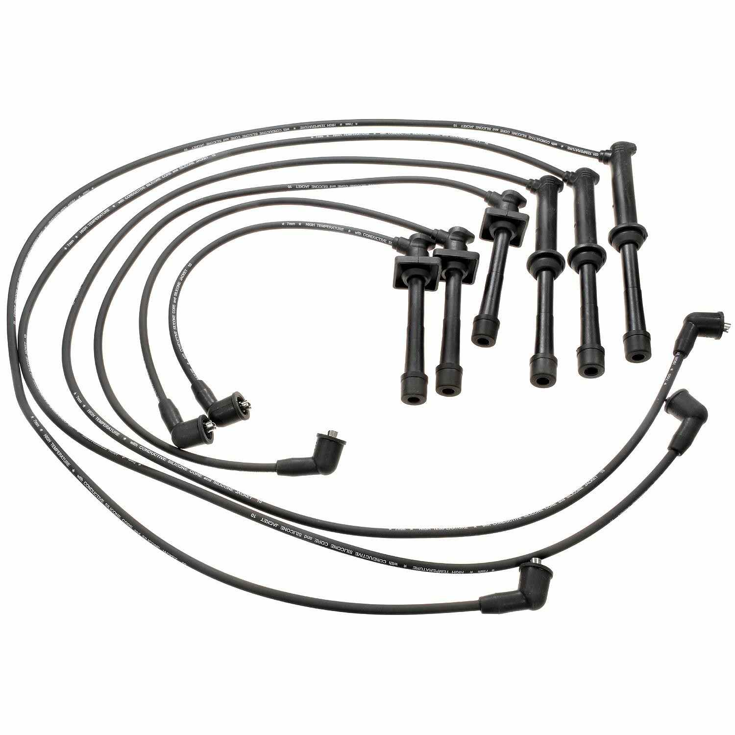 Front View of Spark Plug Wire Set STANDARD 27677