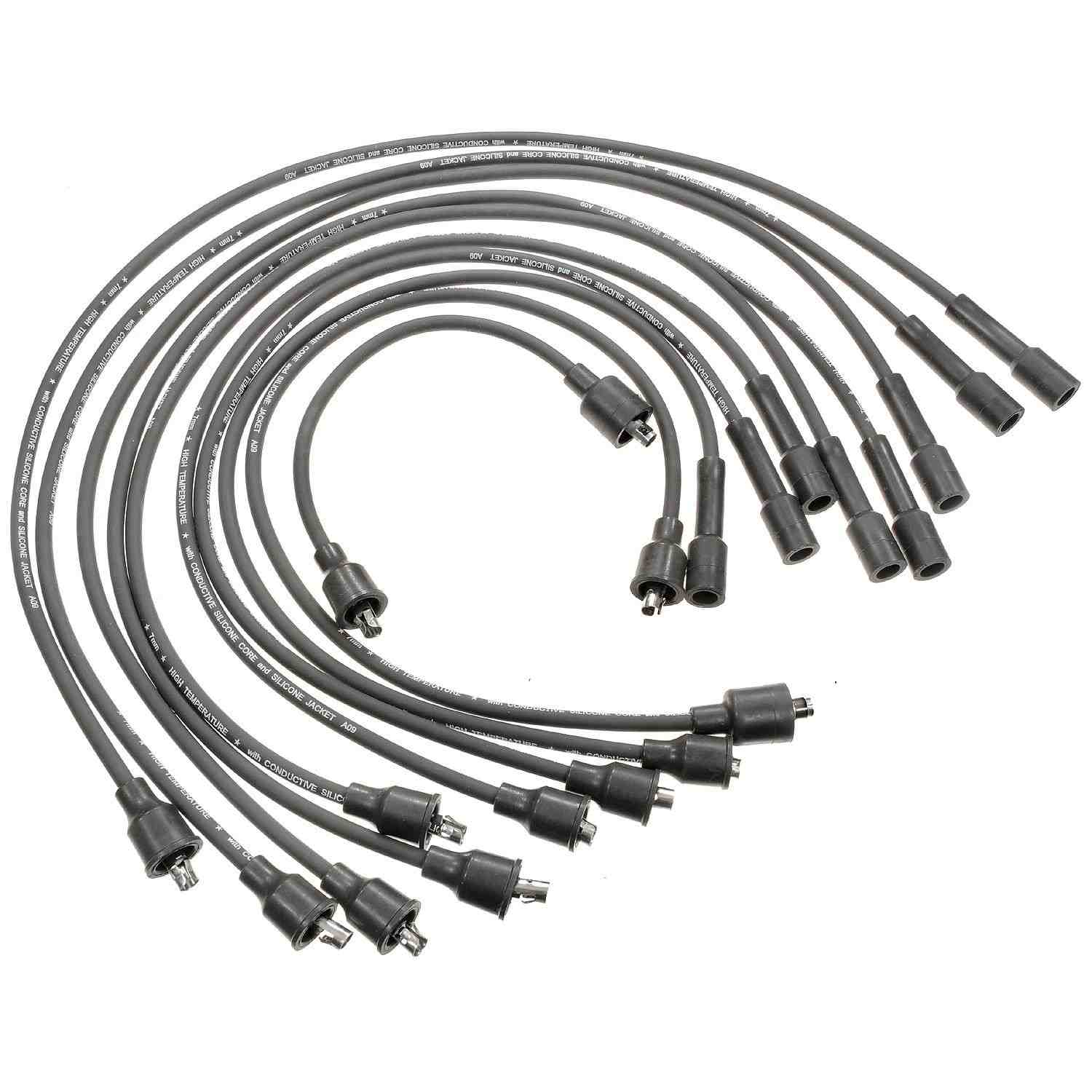 Front View of Spark Plug Wire Set STANDARD 27834