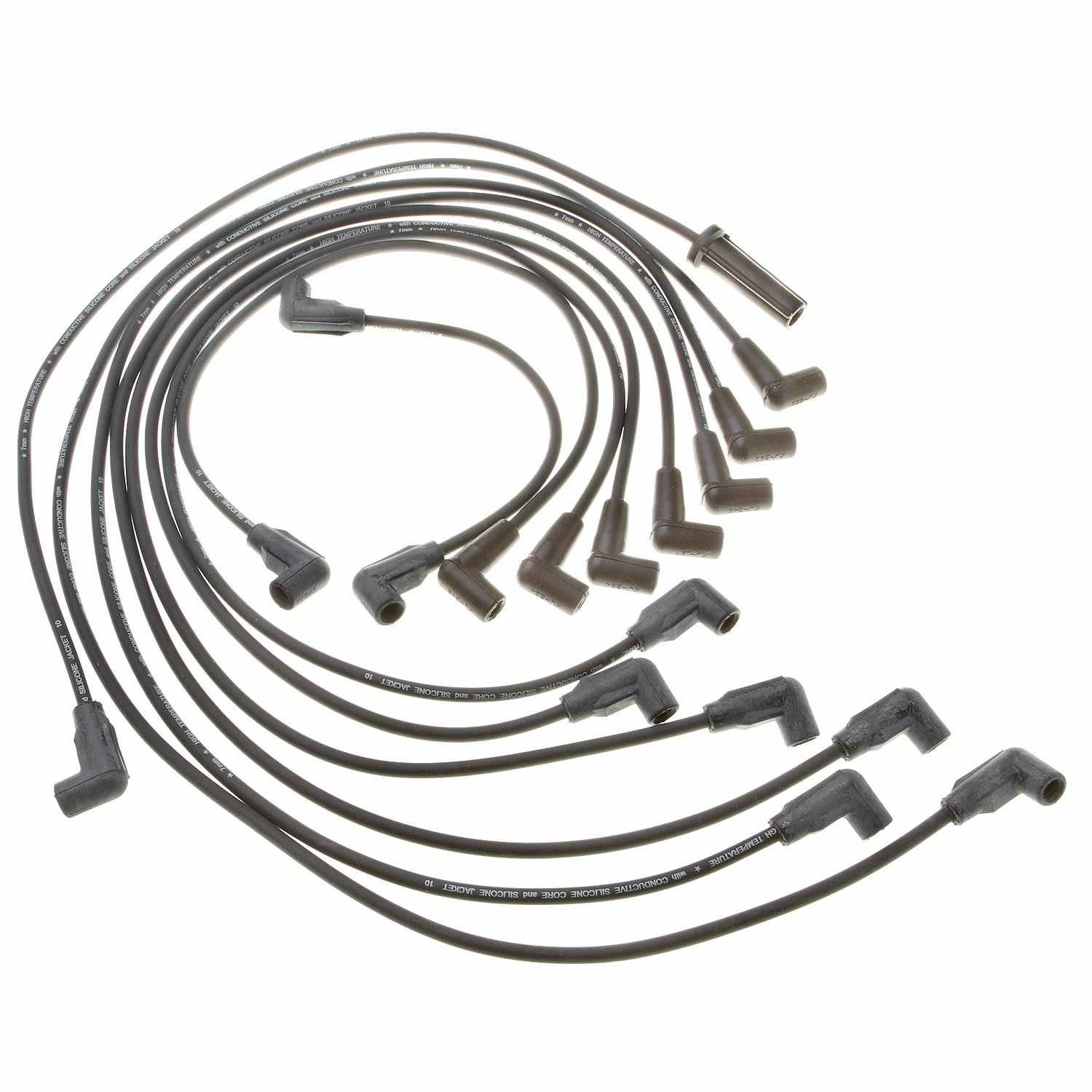 Front View of Spark Plug Wire Set STANDARD 27837