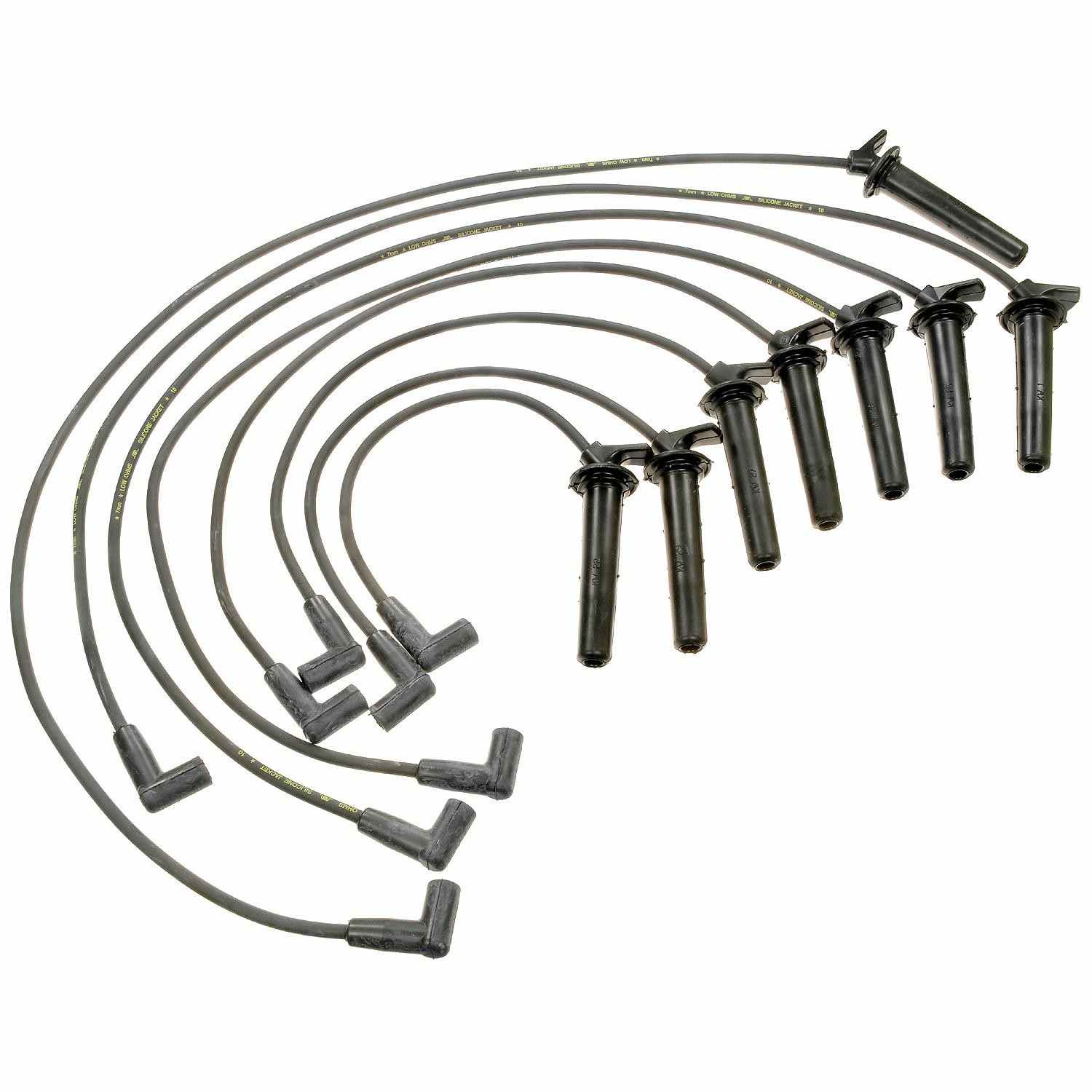 Front View of Spark Plug Wire Set STANDARD 27856