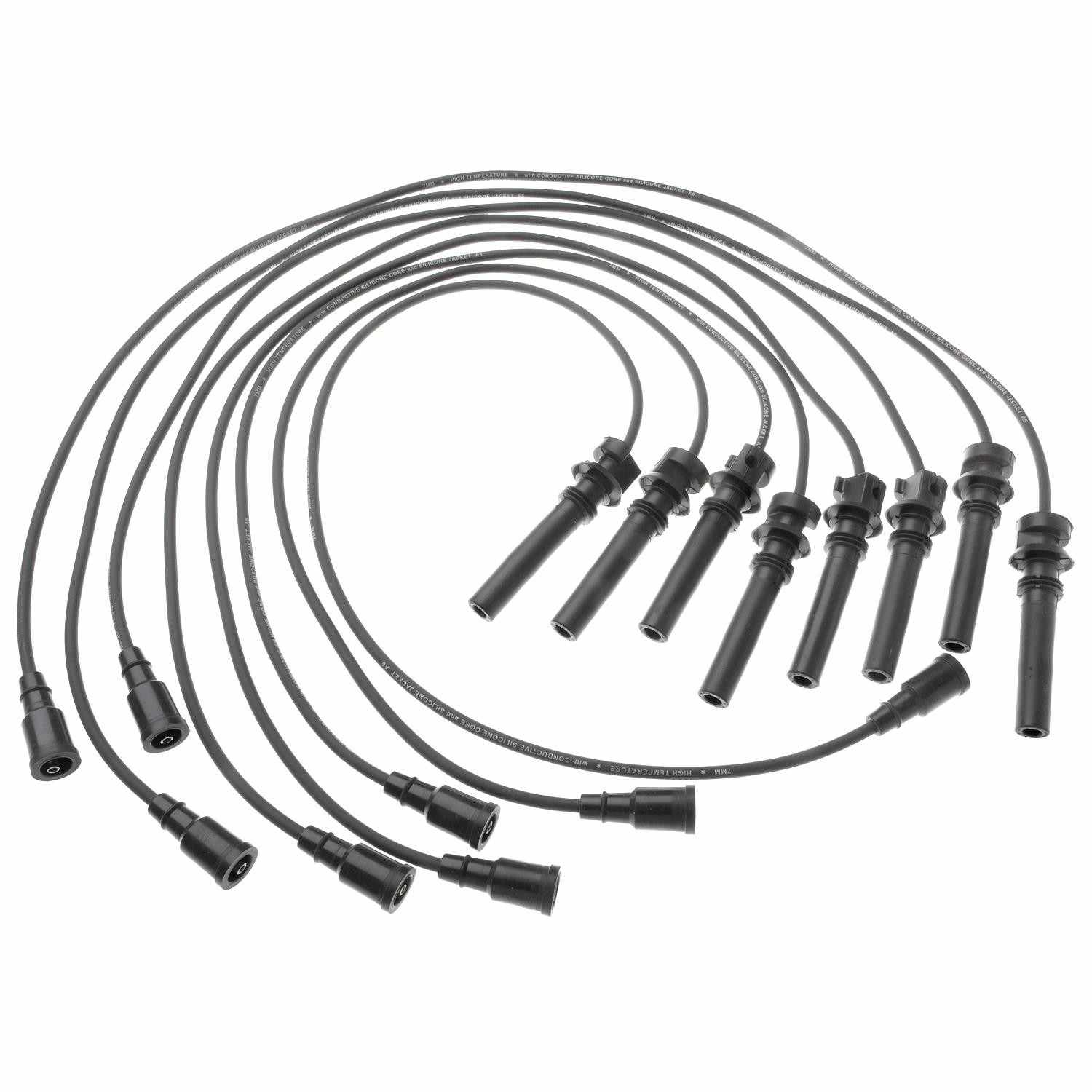 Front View of Spark Plug Wire Set STANDARD 27886