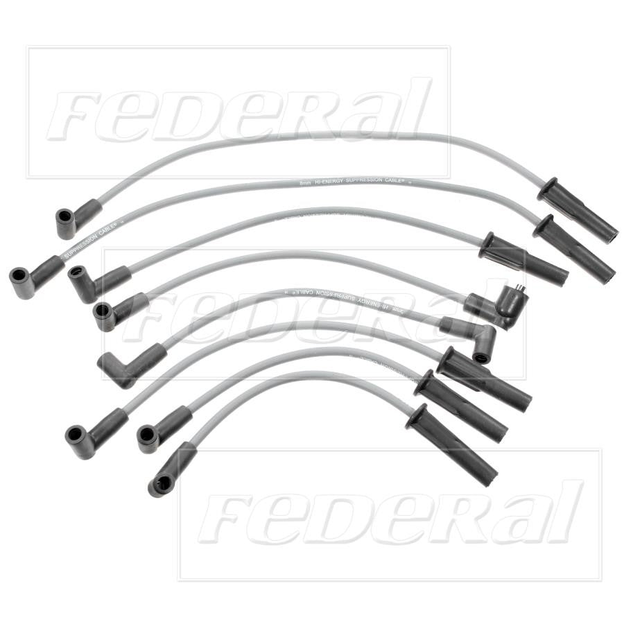 Front View of Spark Plug Wire Set STANDARD 2962