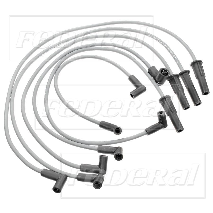 Front View of Spark Plug Wire Set STANDARD 2970