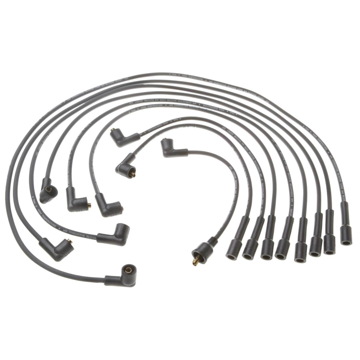 Front View of Spark Plug Wire Set STANDARD 29880