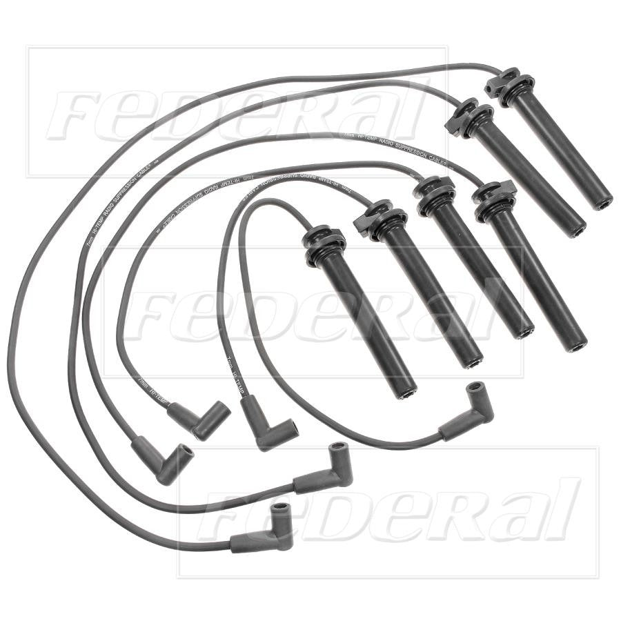 Front View of Spark Plug Wire Set STANDARD 3136