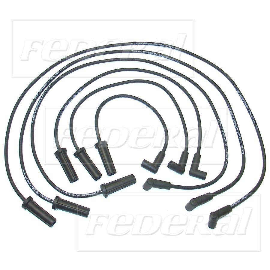 Front View of Spark Plug Wire Set STANDARD 3144