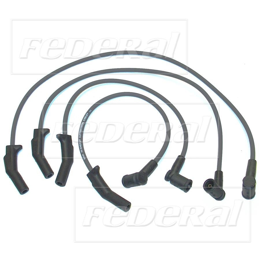 Front View of Spark Plug Wire Set STANDARD 3336