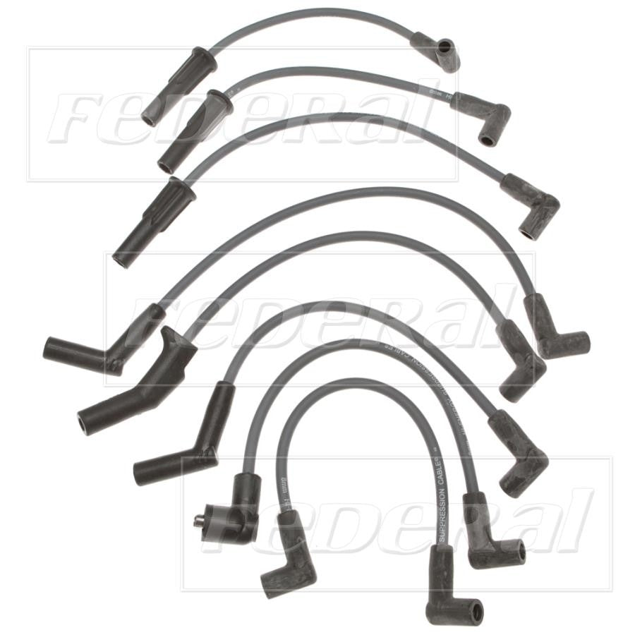 Front View of Spark Plug Wire Set STANDARD 3357