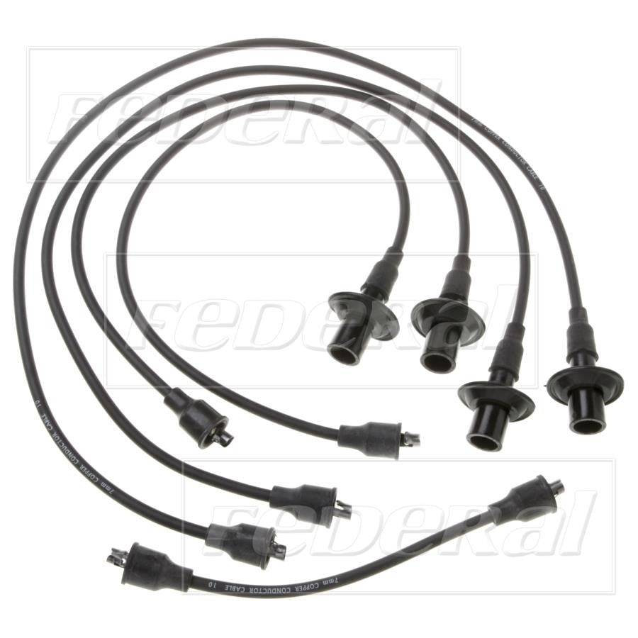 Front View of Spark Plug Wire Set STANDARD 4330