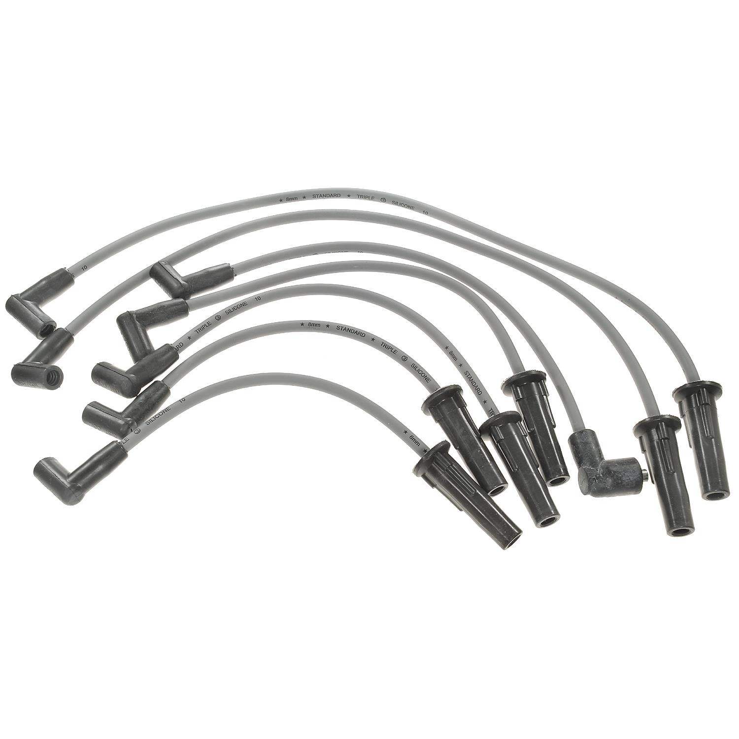 Front View of Spark Plug Wire Set STANDARD 6620