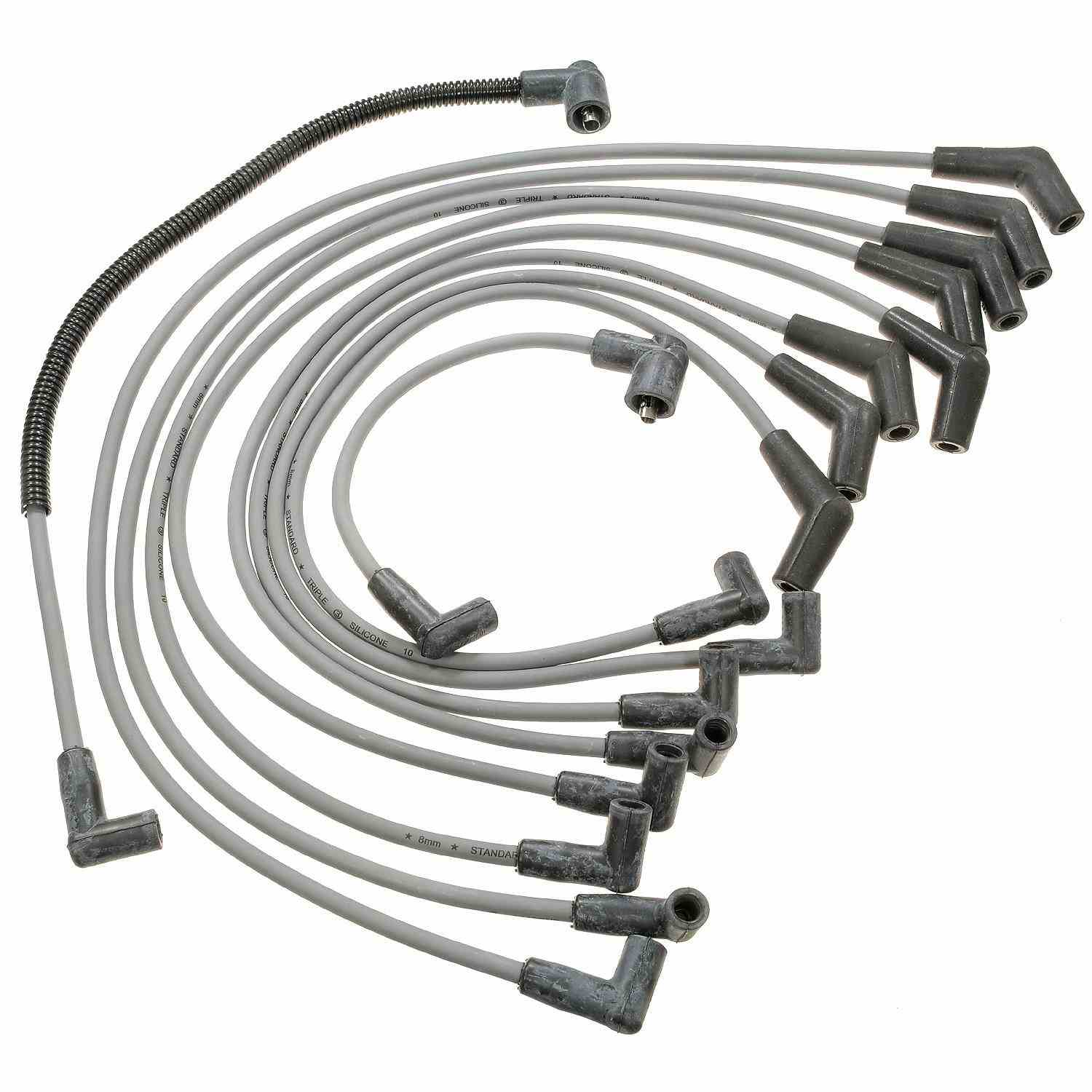 Front View of Spark Plug Wire Set STANDARD 6880