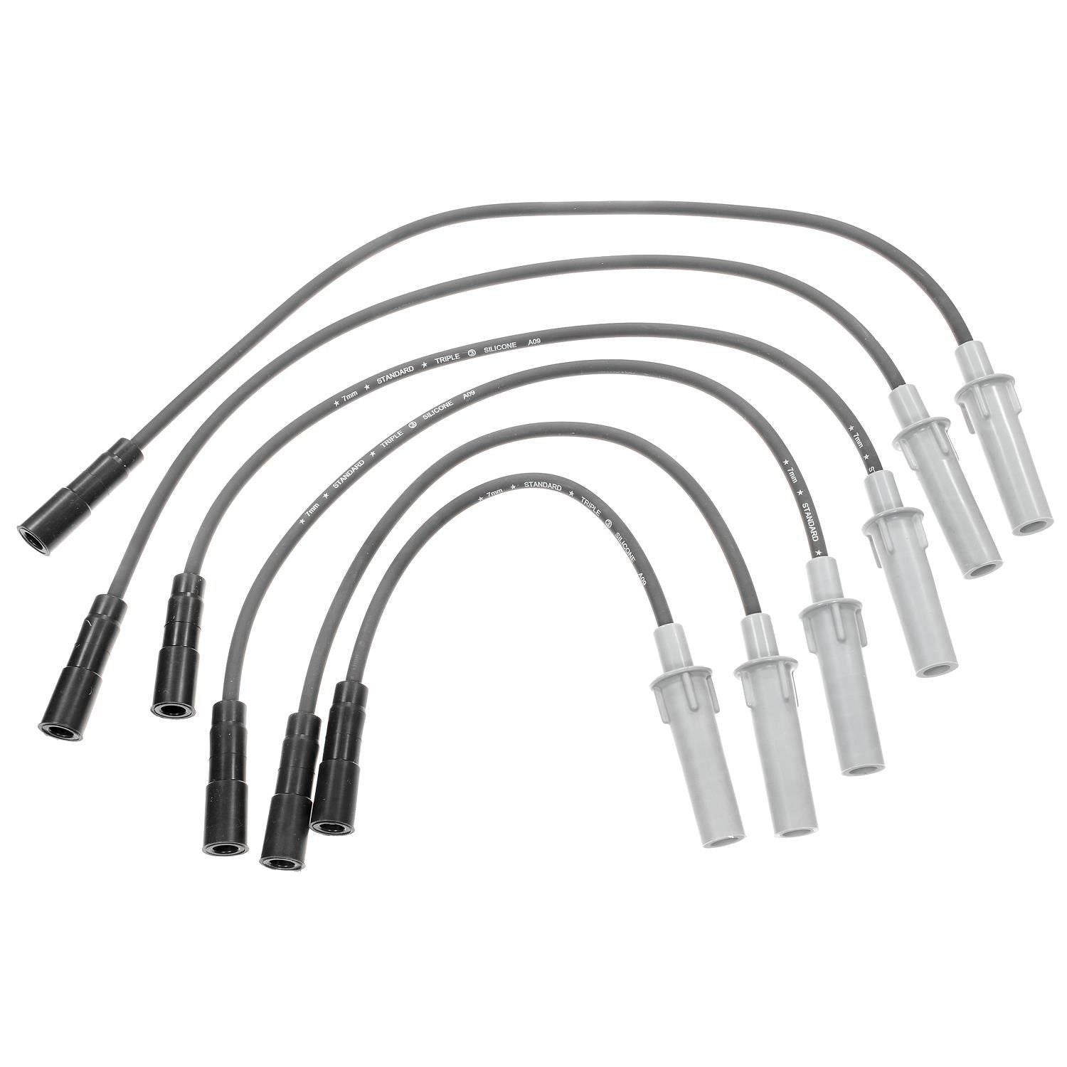 Front View of Spark Plug Wire Set STANDARD 7703