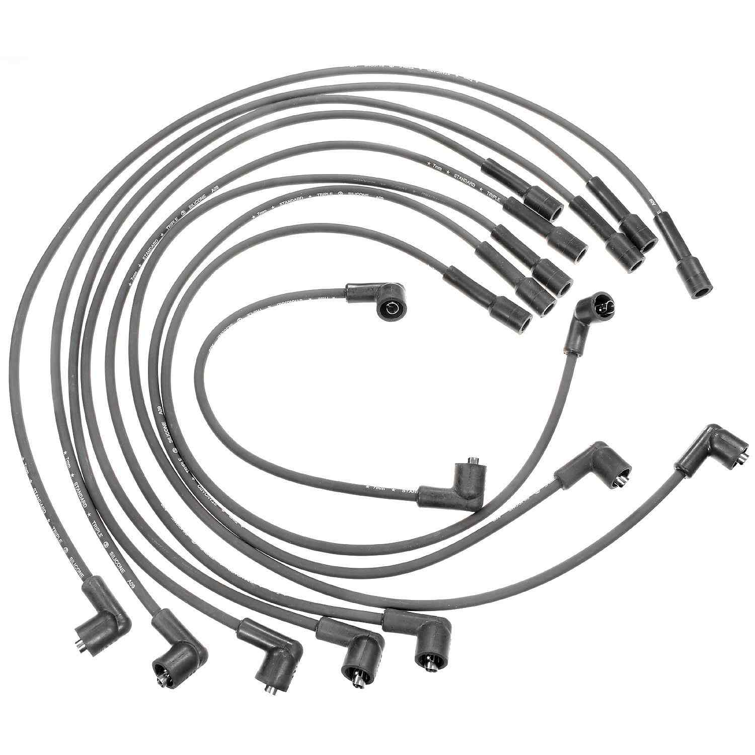 Front View of Spark Plug Wire Set STANDARD 7815