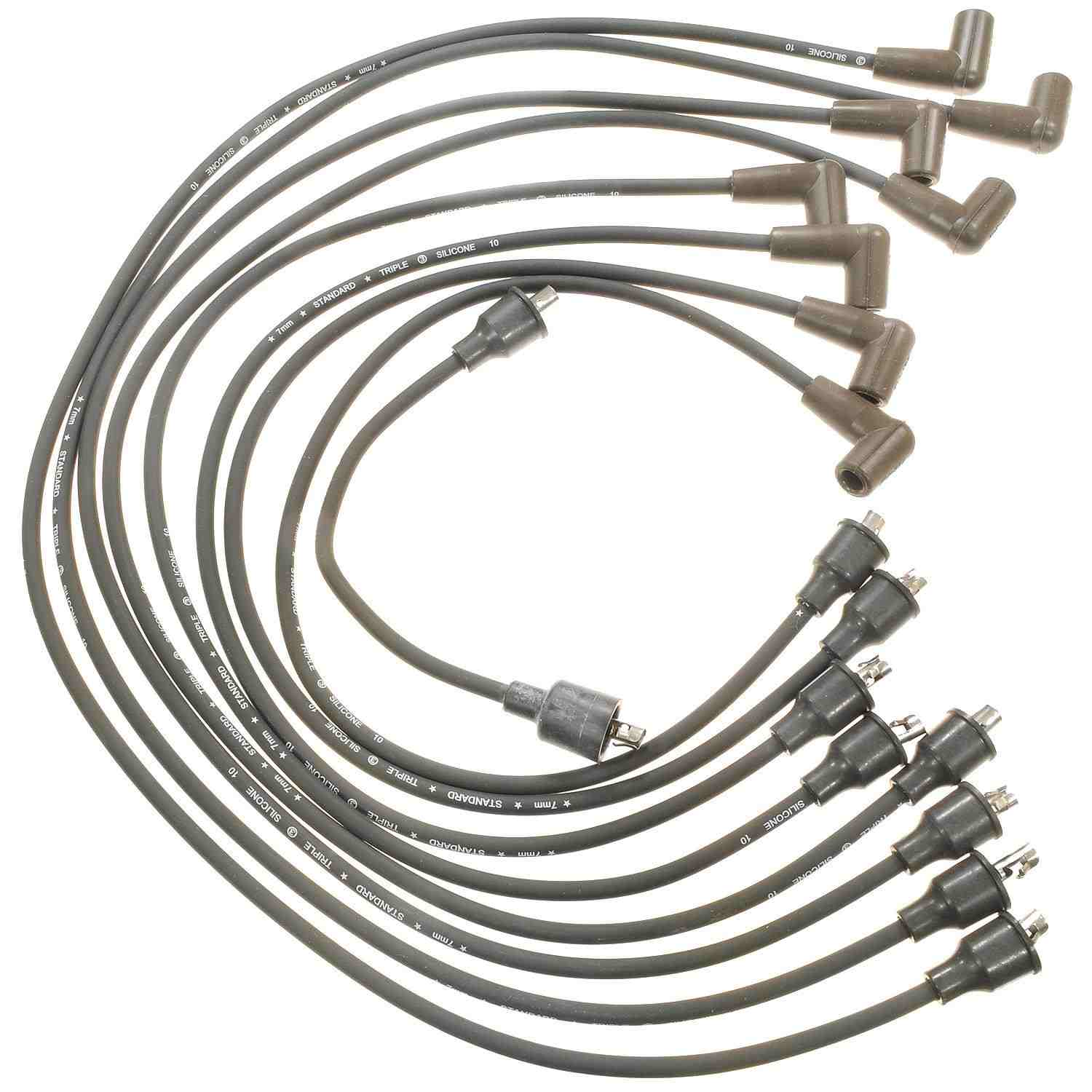 Front View of Spark Plug Wire Set STANDARD 7842