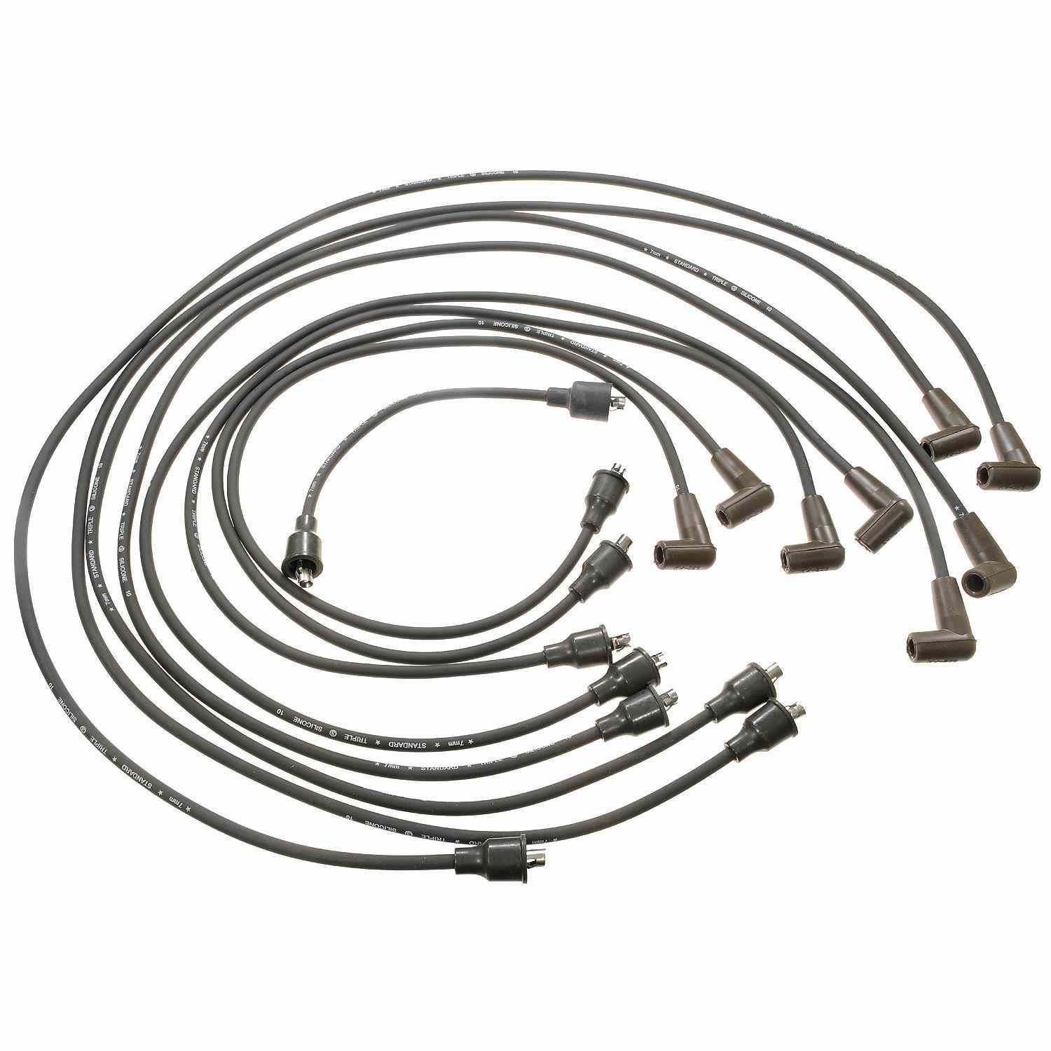 Front View of Spark Plug Wire Set STANDARD 7893