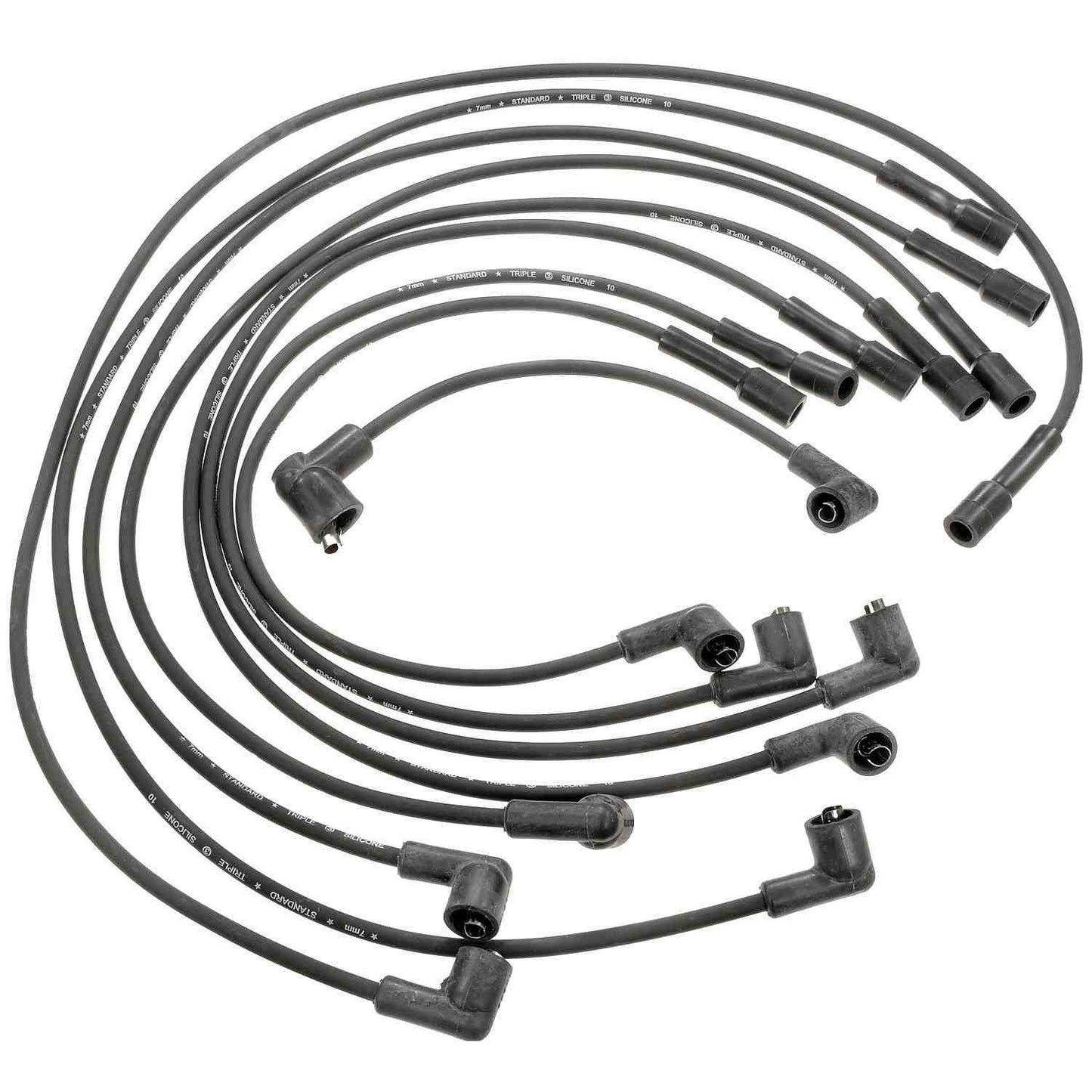 Front View of Spark Plug Wire Set STANDARD 9896