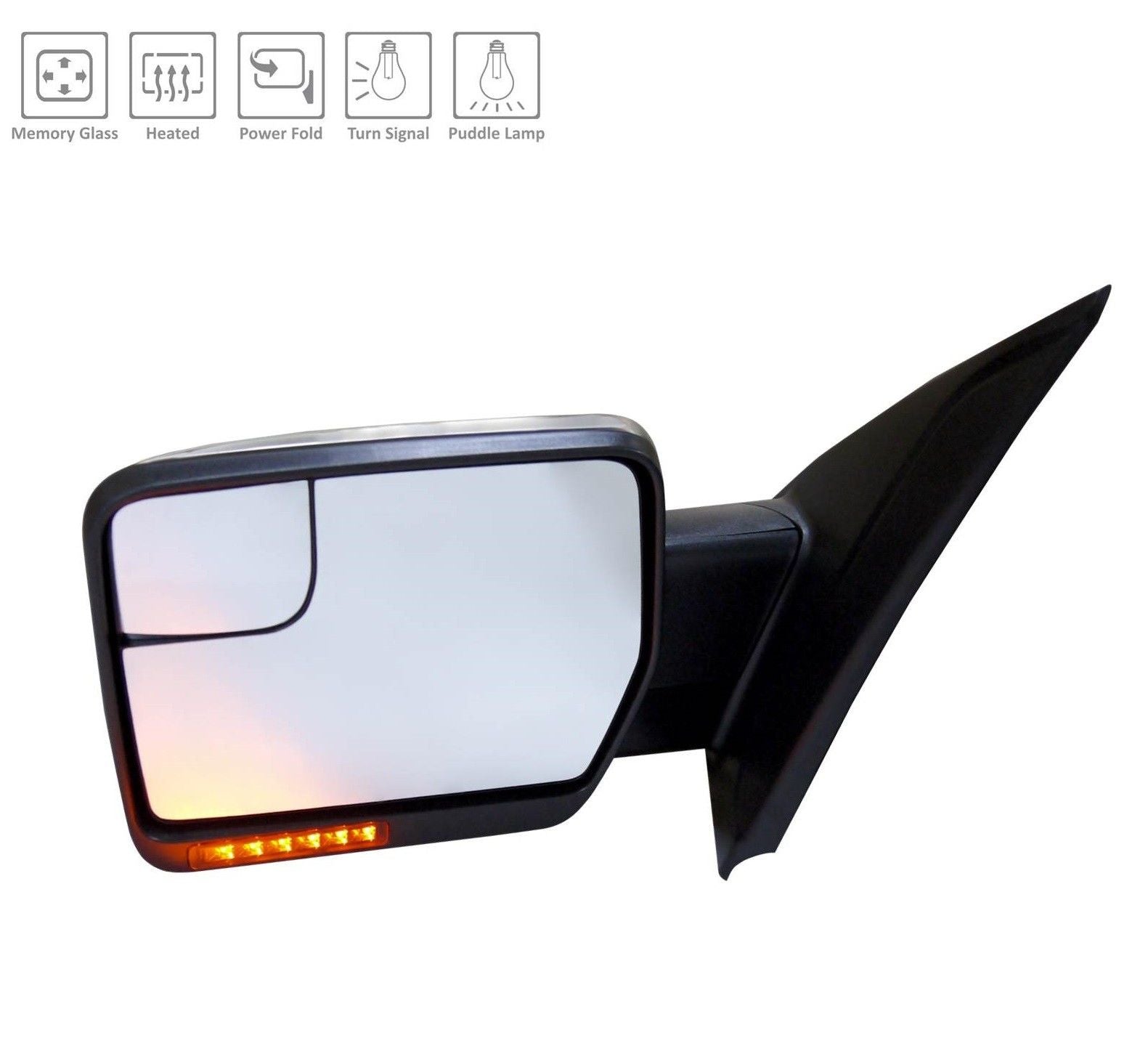 Angle View of Left Door Mirror TECH PRO A1FO412L