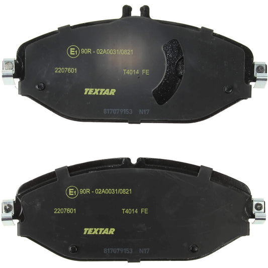 Top View of Front Disc Brake Pad Set TEXTAR 2207601