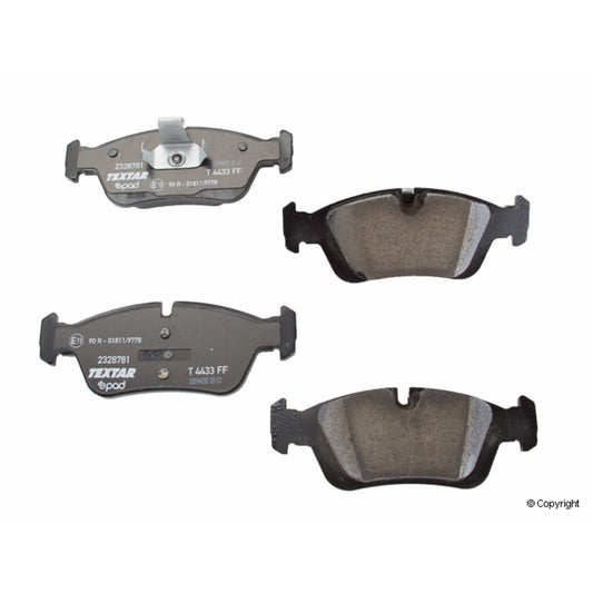 Front View of Front Disc Brake Pad Set TEXTAR 2328781