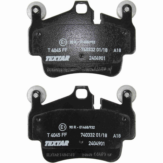 Top View of Front Disc Brake Pad Set TEXTAR 2404901