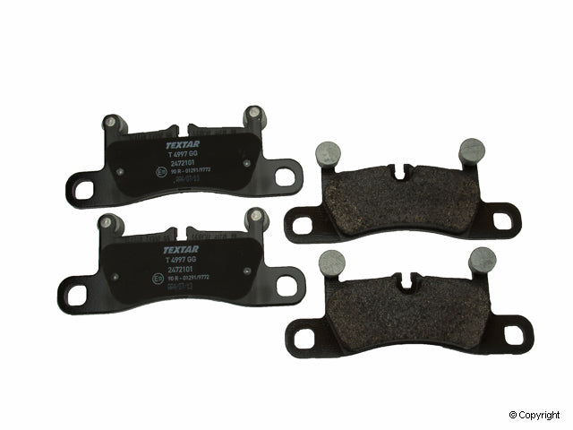 Front View of Rear Disc Brake Pad Set TEXTAR 2472101