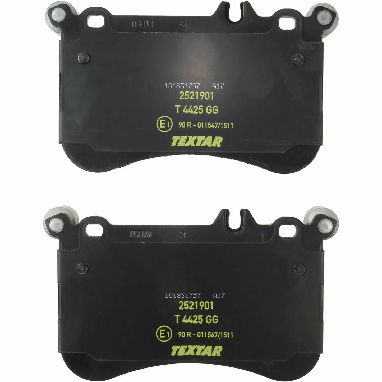 Top View of Front Disc Brake Pad Set TEXTAR 2521901