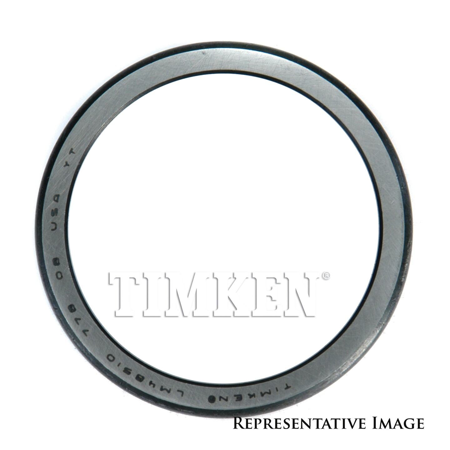 Top View of Front Wheel Bearing Race TIMKEN 03162