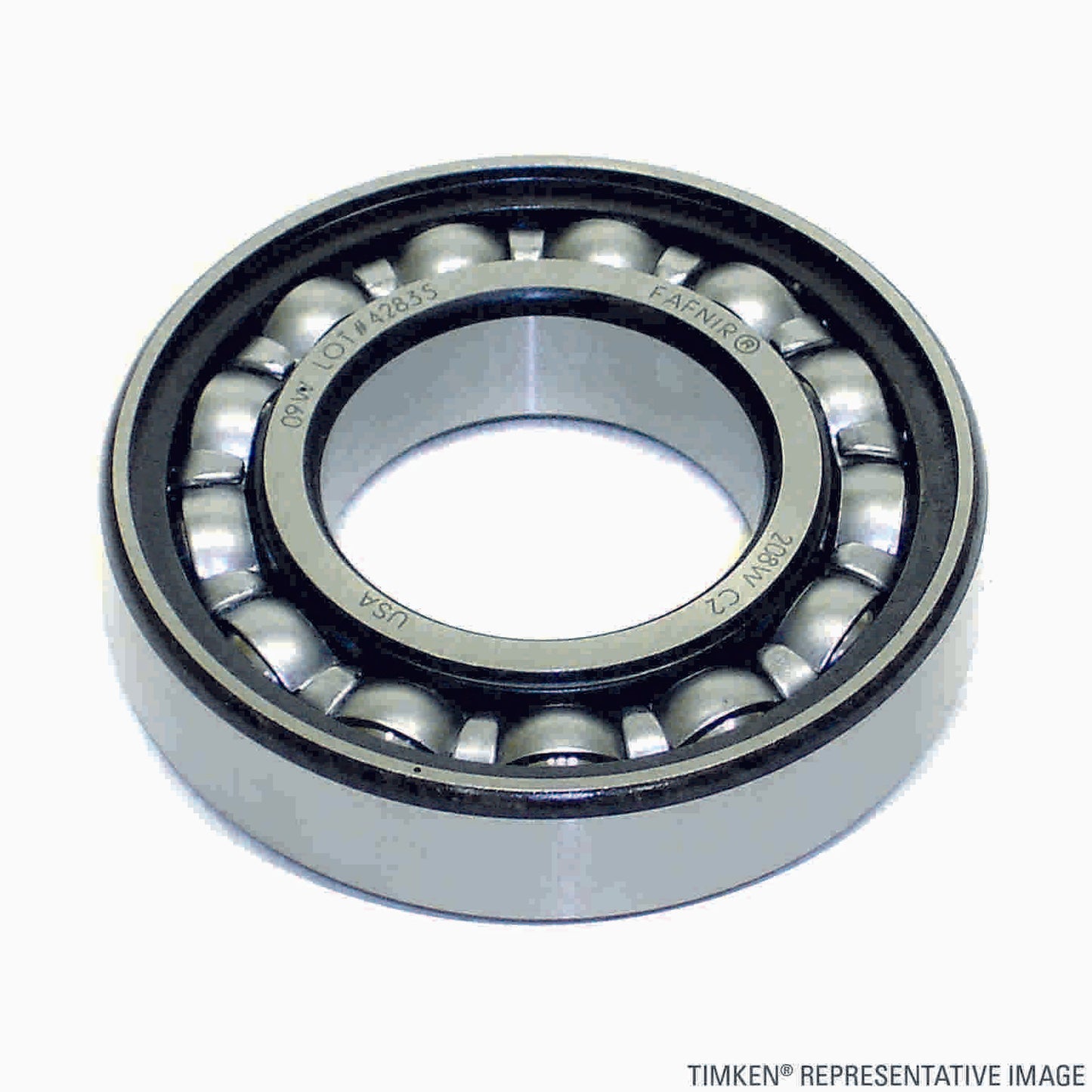 Angle View of Front Transfer Case Output Shaft Bearing TIMKEN 207