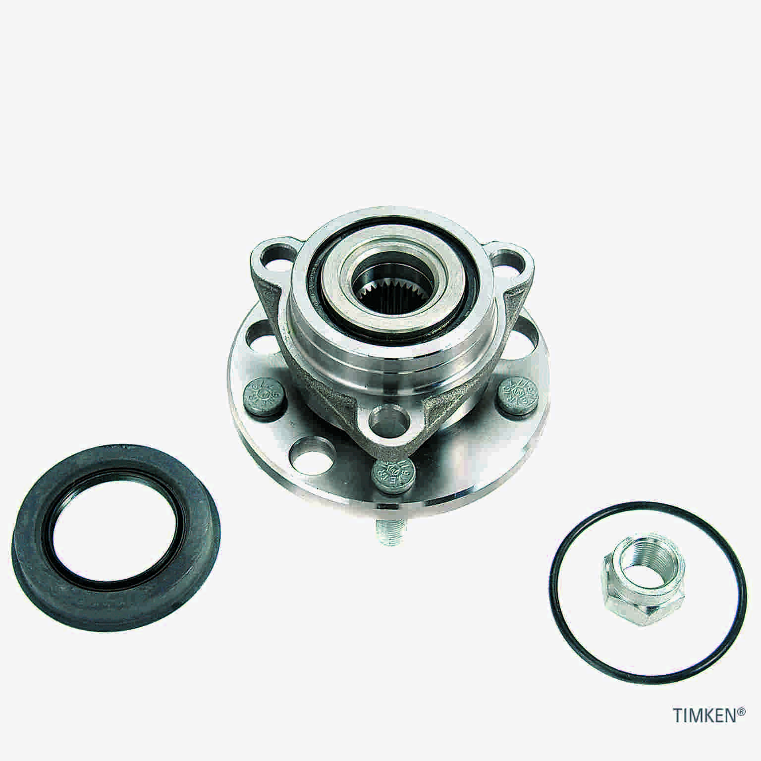 Angle View of Front Wheel Bearing and Hub Assembly TIMKEN 513017K