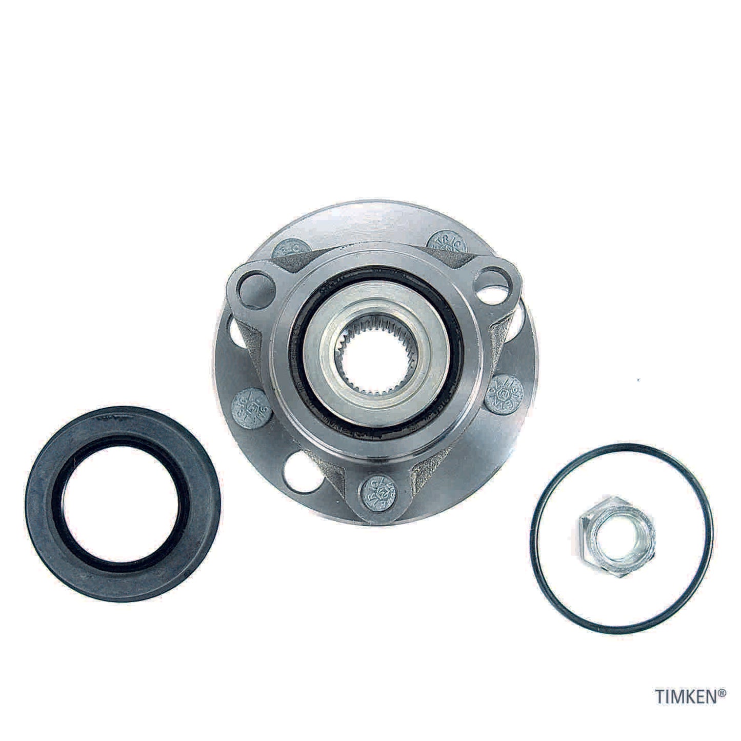 Top View of Front Wheel Bearing and Hub Assembly TIMKEN 513017K