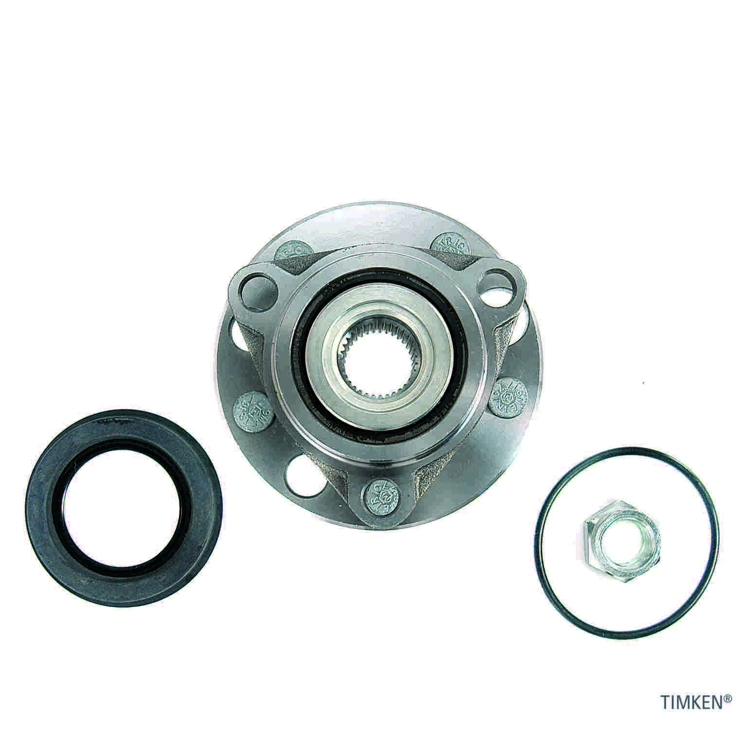 Top View of Front Wheel Bearing and Hub Assembly TIMKEN 513017K