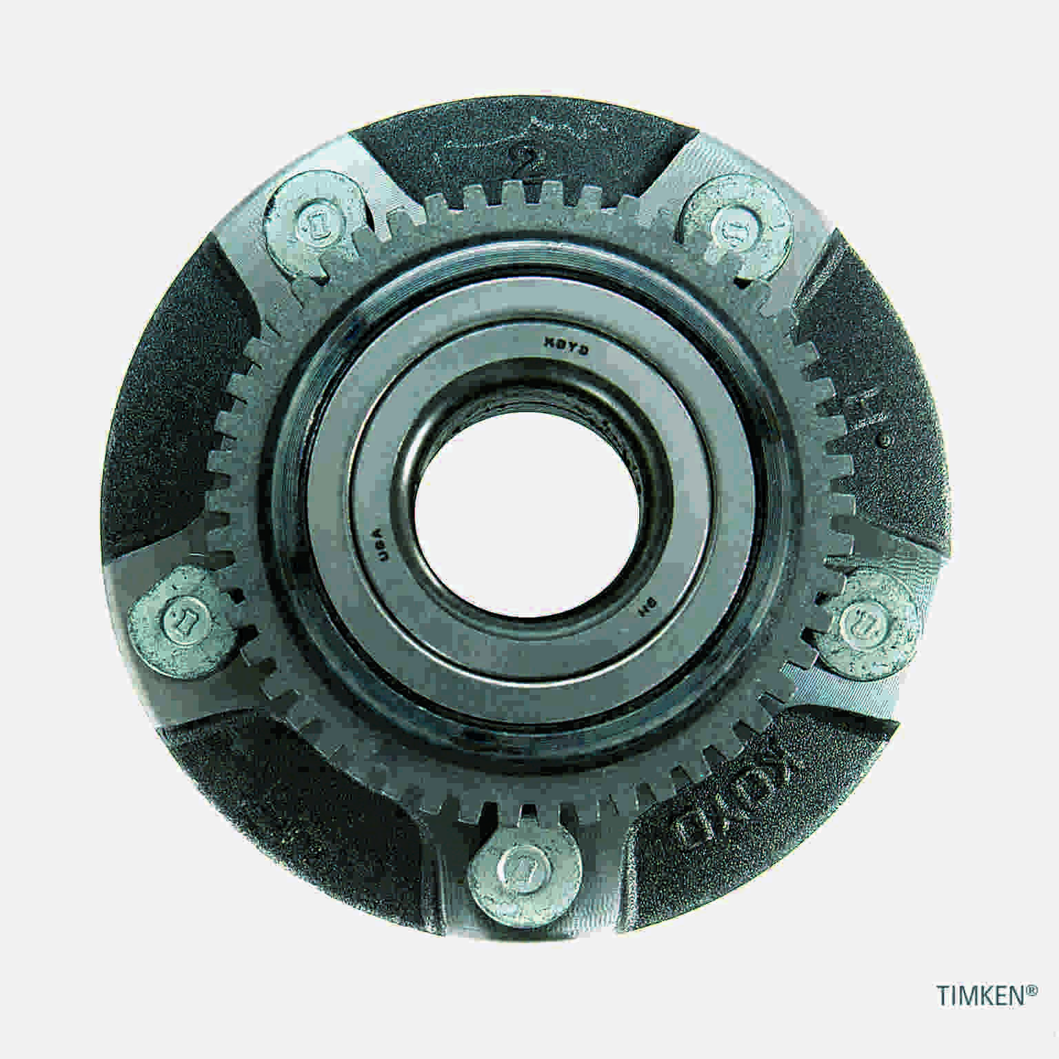 Top View of Front Wheel Bearing and Hub Assembly TIMKEN 513115