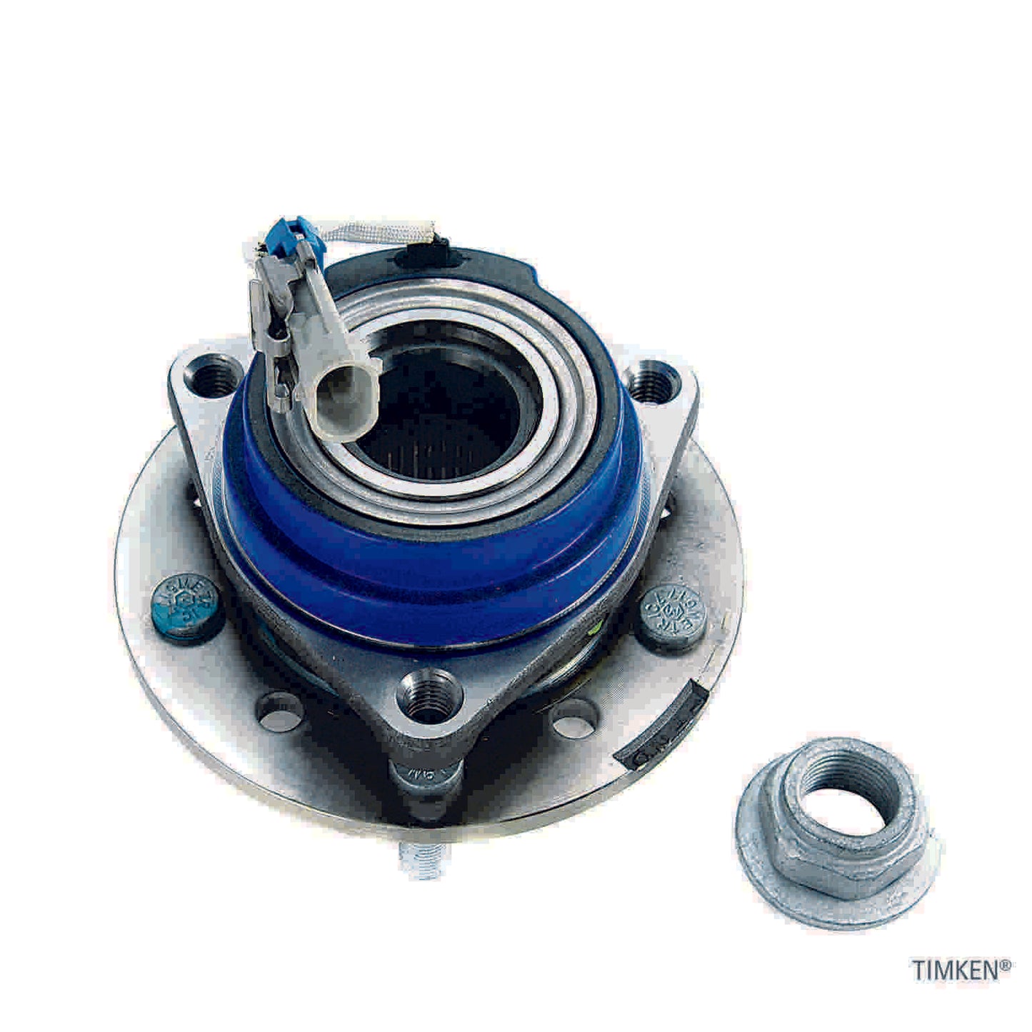 Angle View of Front Wheel Bearing and Hub Assembly TIMKEN 513137