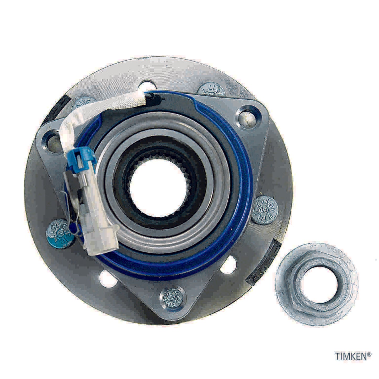 Top View of Front Wheel Bearing and Hub Assembly TIMKEN 513137