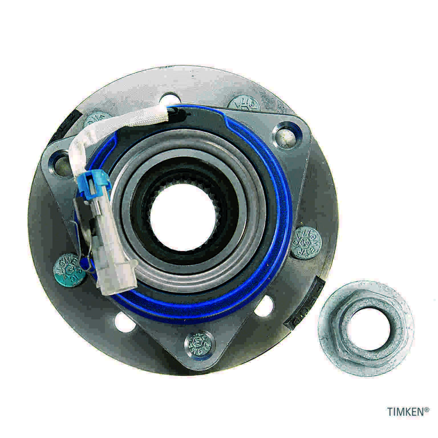 Top View of Front Wheel Bearing and Hub Assembly TIMKEN 513137