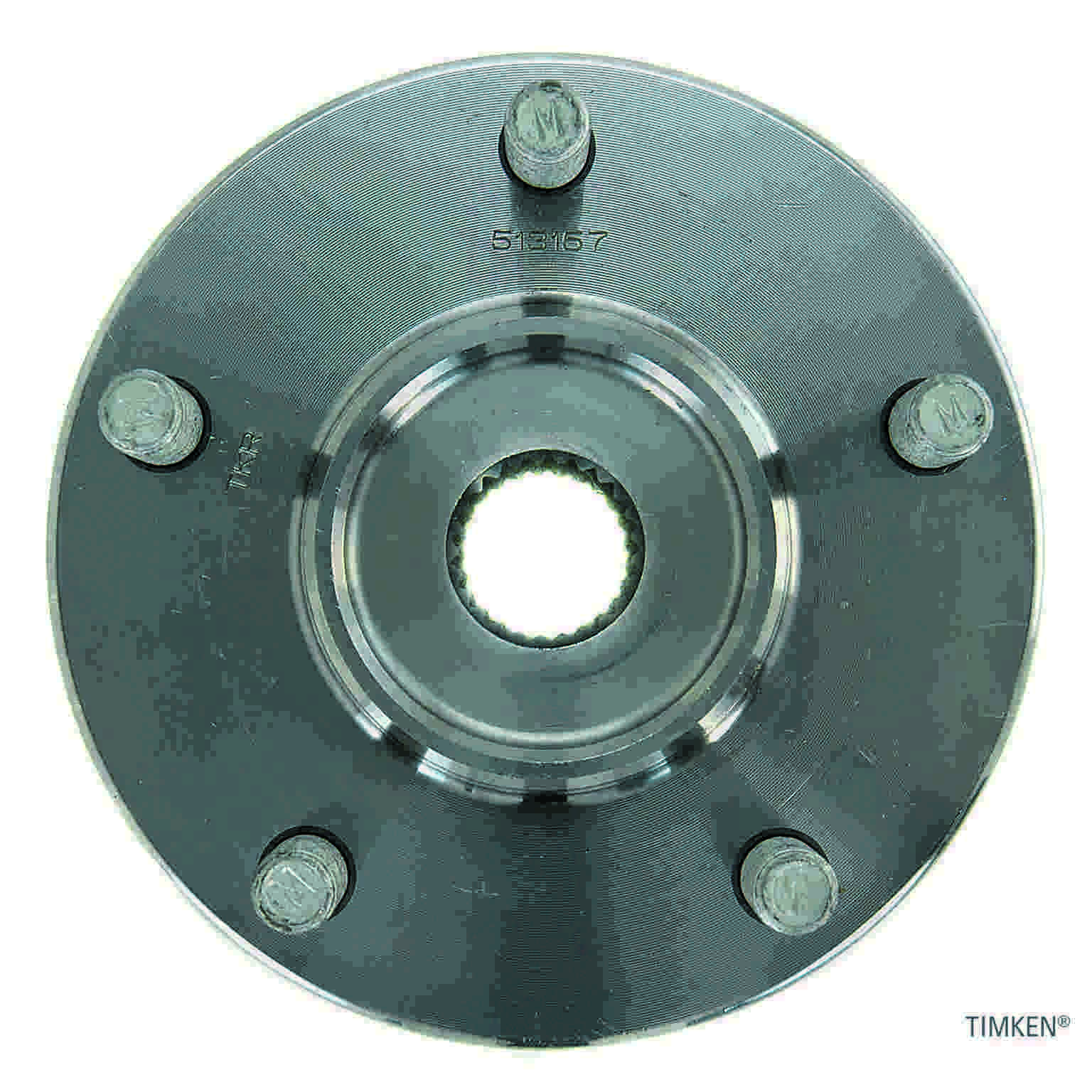 Back View of Front Wheel Bearing and Hub Assembly TIMKEN 513157