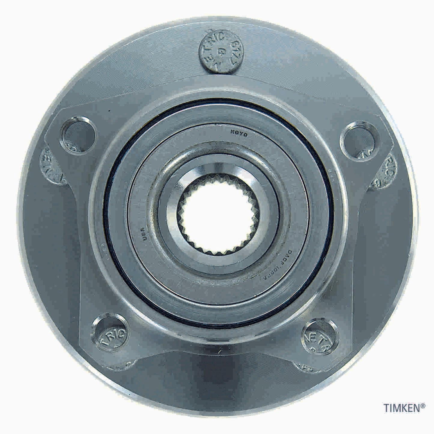 Top View of Front Wheel Bearing and Hub Assembly TIMKEN 513157