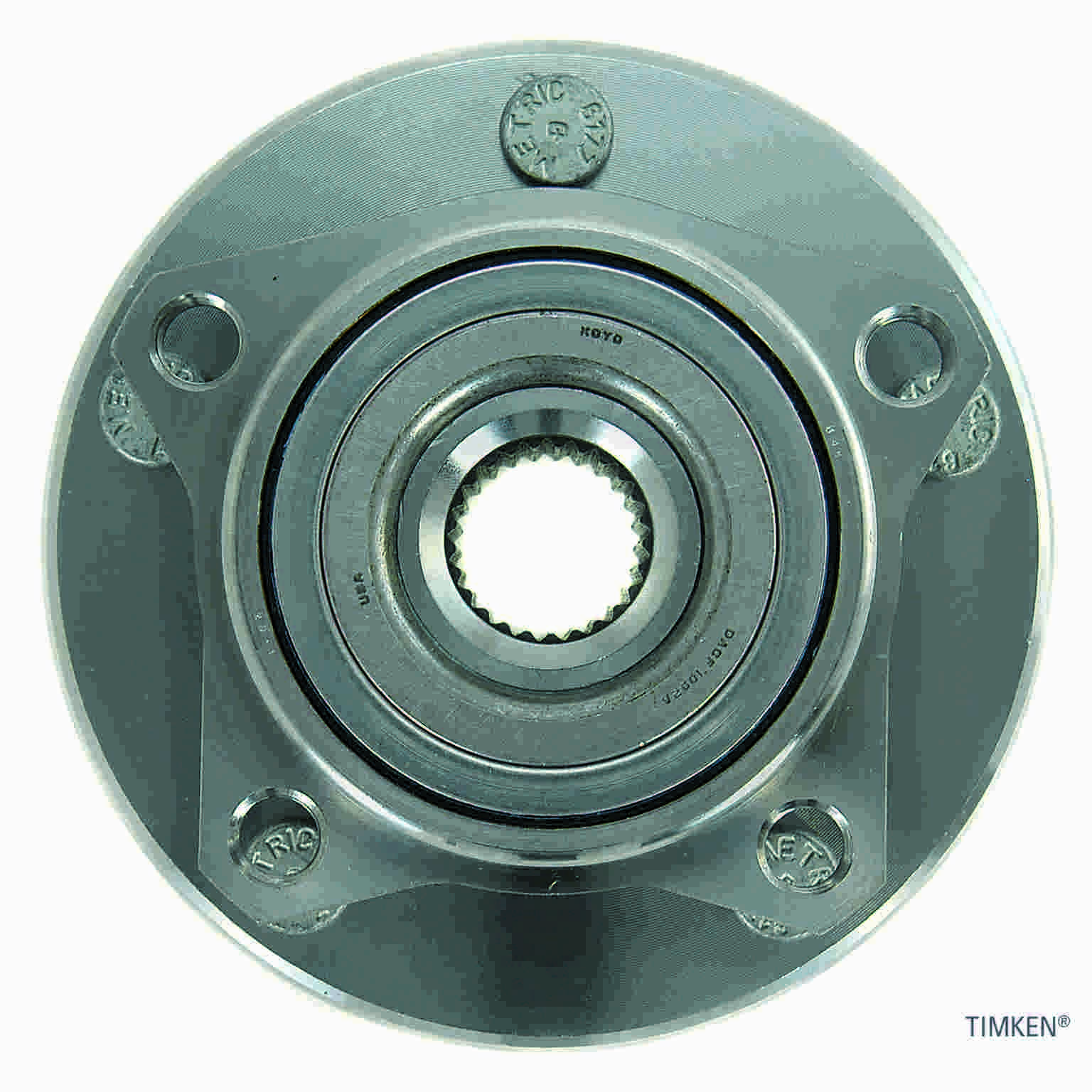 Top View of Front Wheel Bearing and Hub Assembly TIMKEN 513157