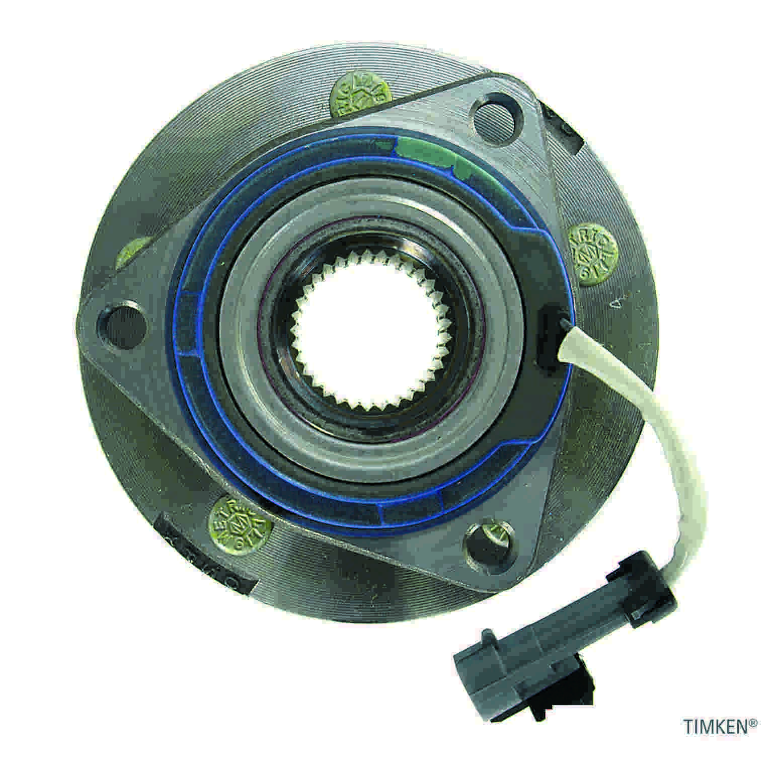 Top View of Front Wheel Bearing and Hub Assembly TIMKEN 513179