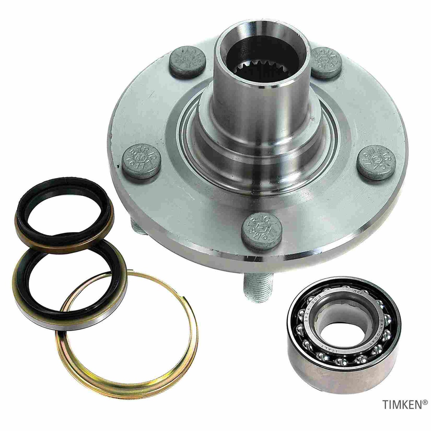 Angle View of Front Wheel Bearing and Hub Assembly TIMKEN 518506