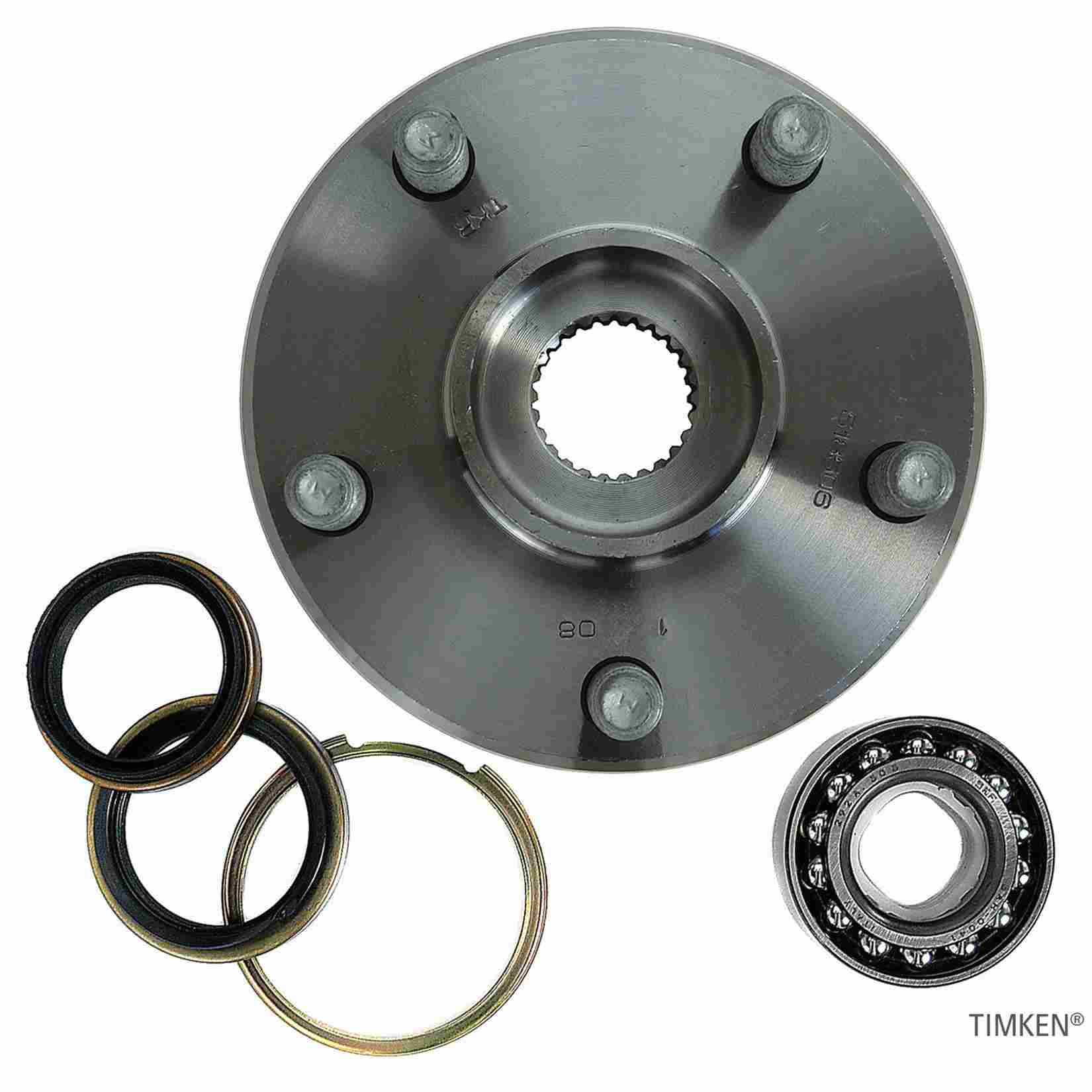 Back View of Front Wheel Bearing and Hub Assembly TIMKEN 518506