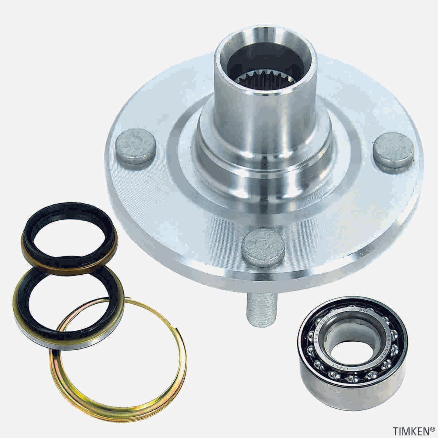 Front Wheel Bearing and Hub Assembly (Replacement Recommended) TIMKEN 518507 For Toyota Geo Chevrolet Corolla Prizm