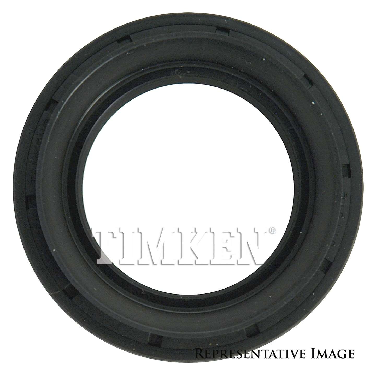 Top View of Left Automatic Transmission Output Shaft Seal TIMKEN 710109