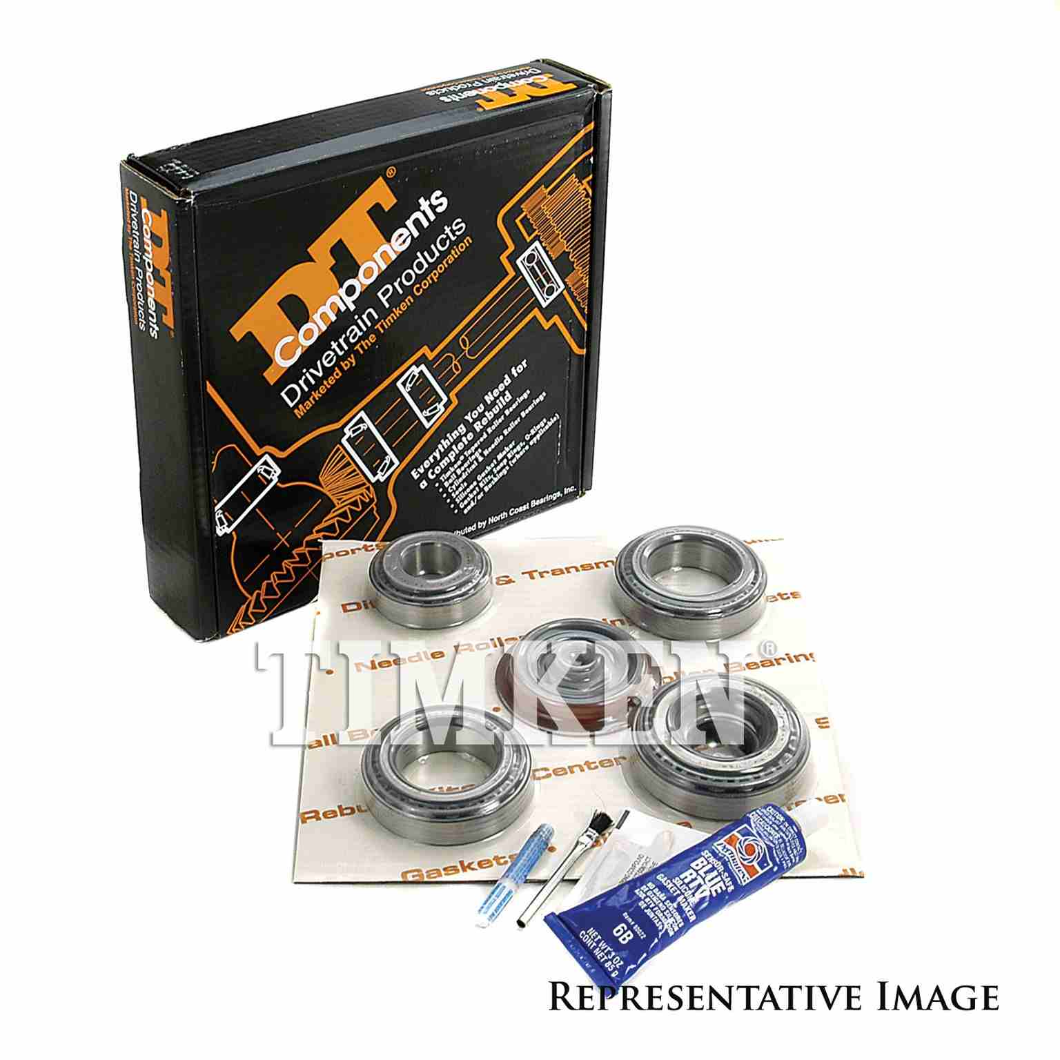 Other View of Rear Axle Differential Bearing and Seal Kit TIMKEN DRK304