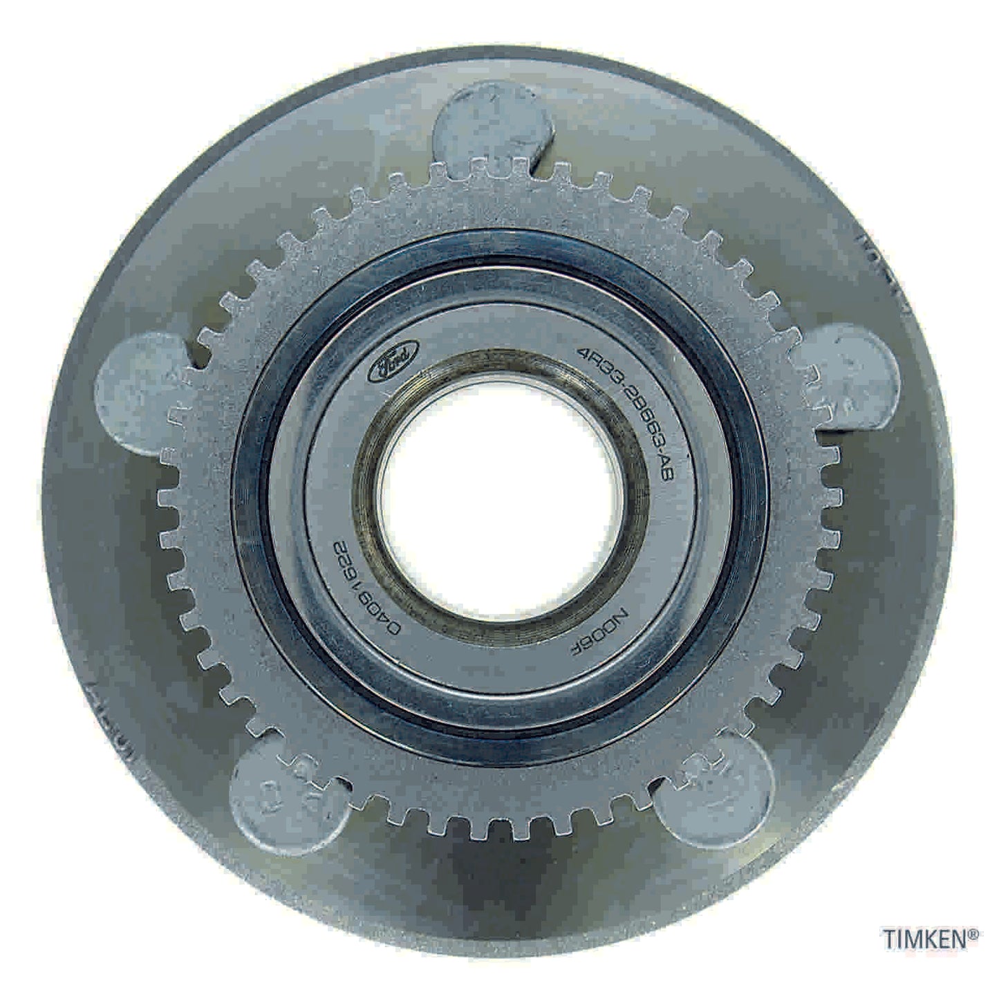 Top View of Front Wheel Bearing and Hub Assembly TIMKEN HA590017