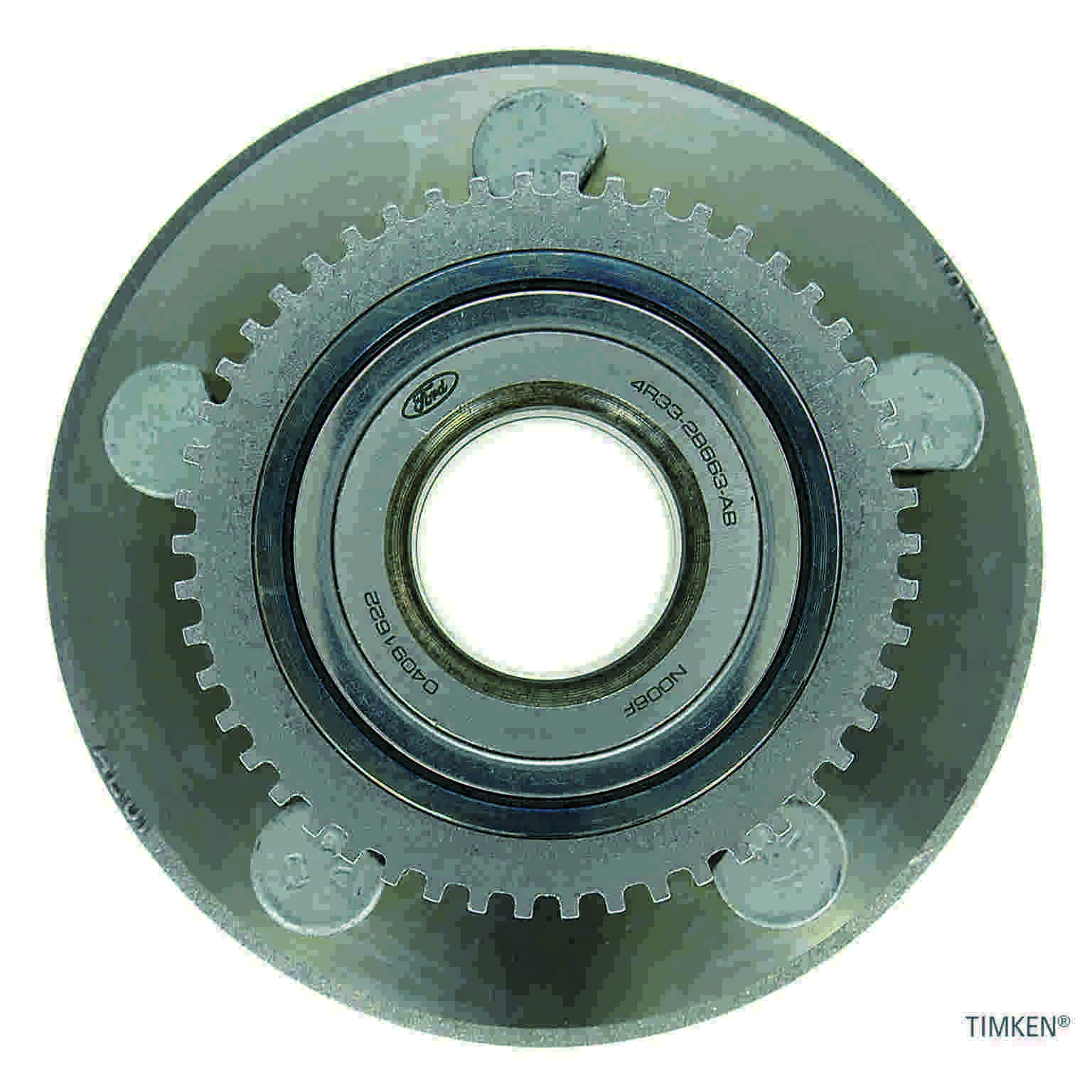 Top View of Front Wheel Bearing and Hub Assembly TIMKEN HA590017