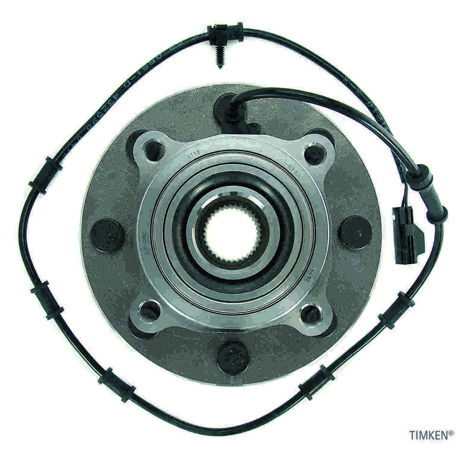 Top View of Front Wheel Bearing and Hub Assembly TIMKEN HA590032