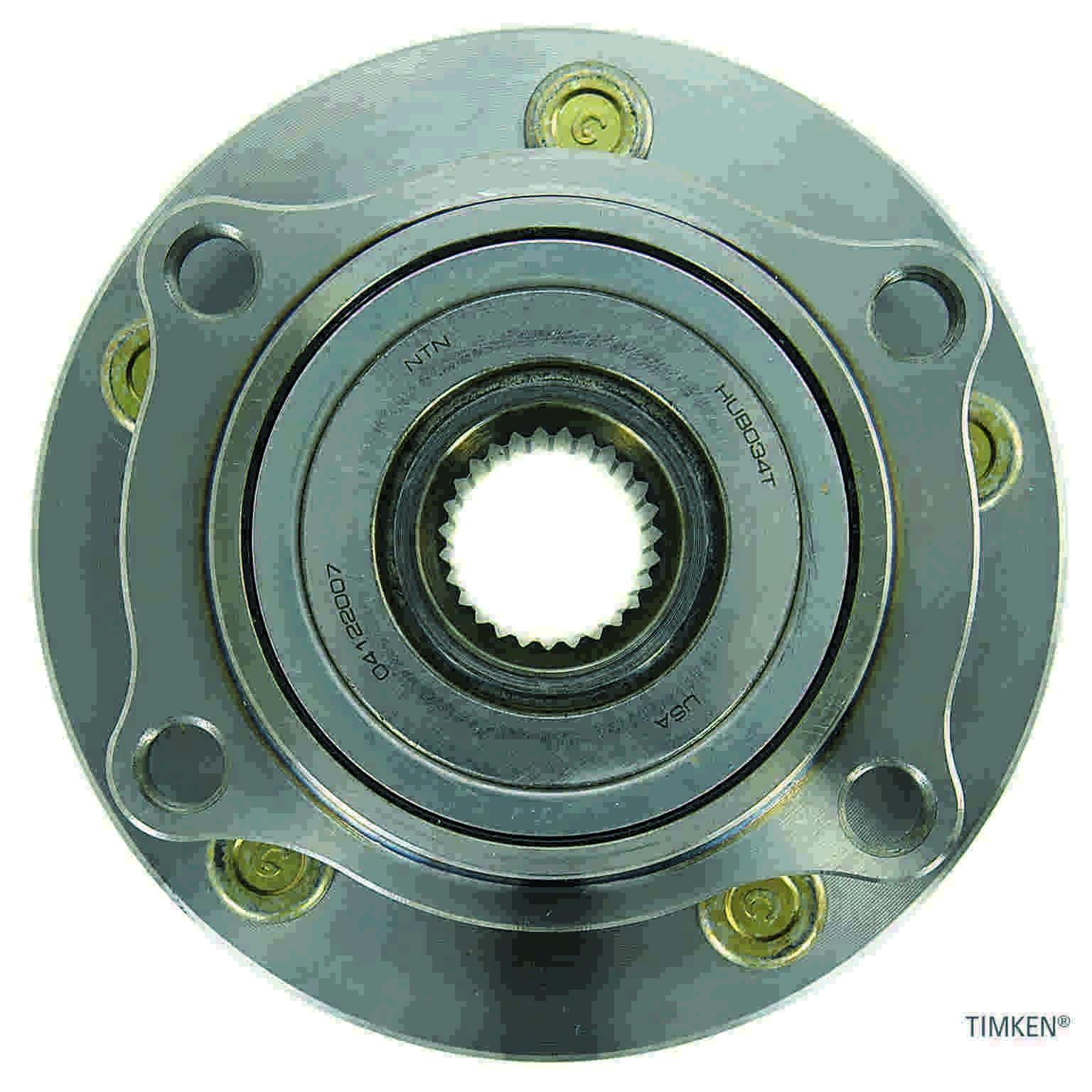 Top View of Front Wheel Bearing and Hub Assembly TIMKEN HA590108